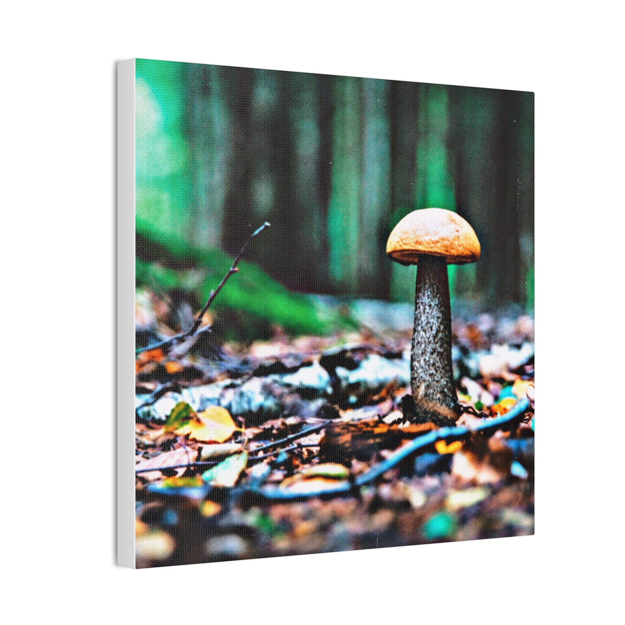 Birch Bolete Beauty — Stretched Canvas Nature Print
