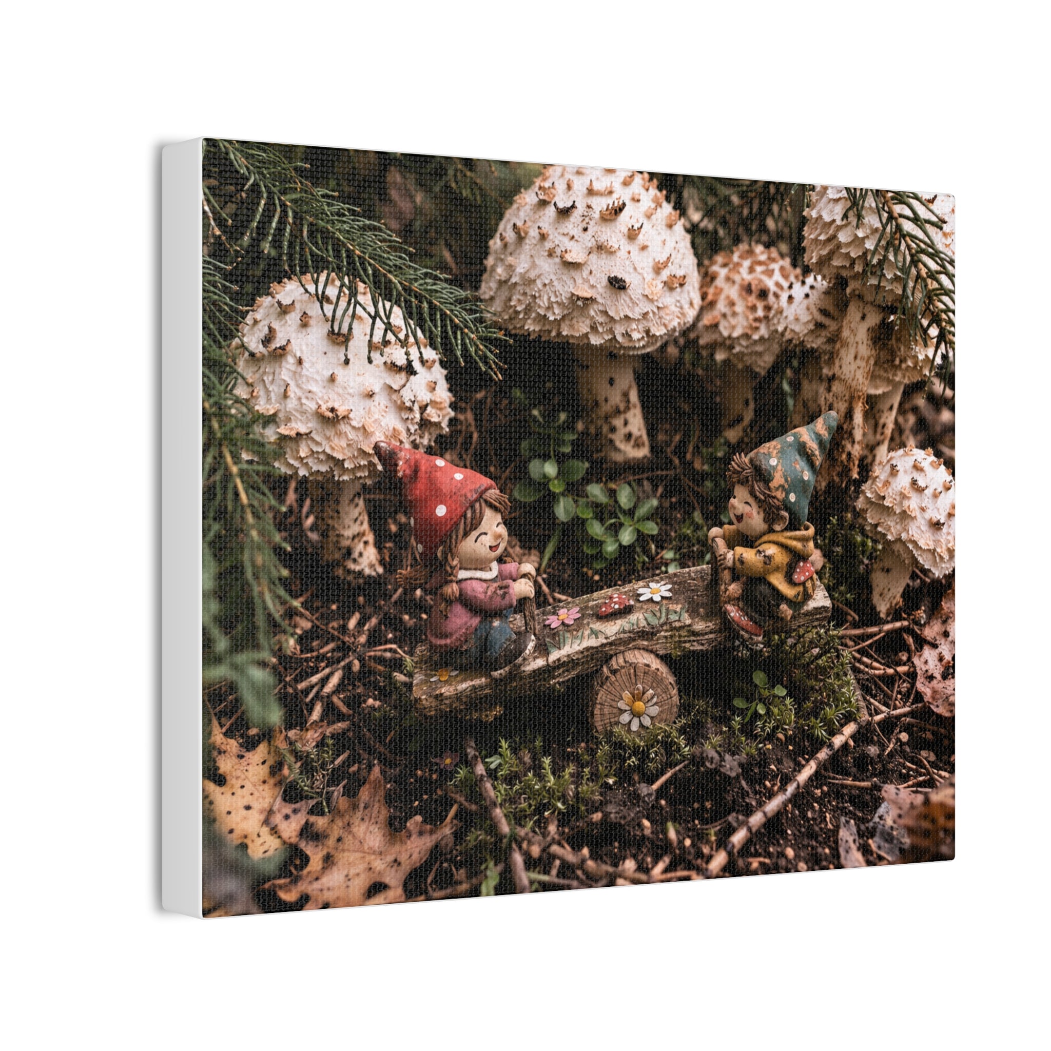 Fungi Funland Seesaw Games Canvas Print Whimsy
