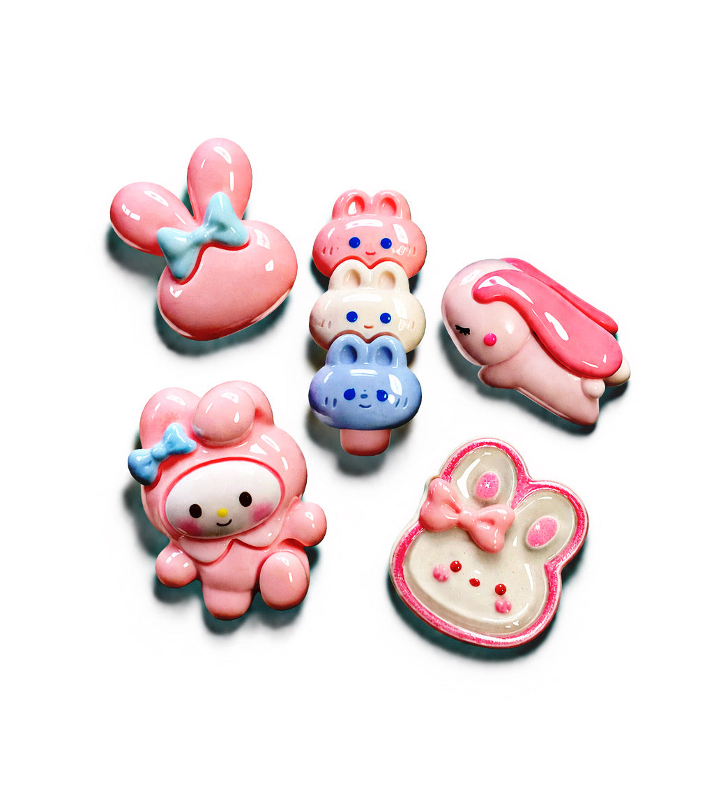 Pink Bunny Kawaii Collection - Magnet Set