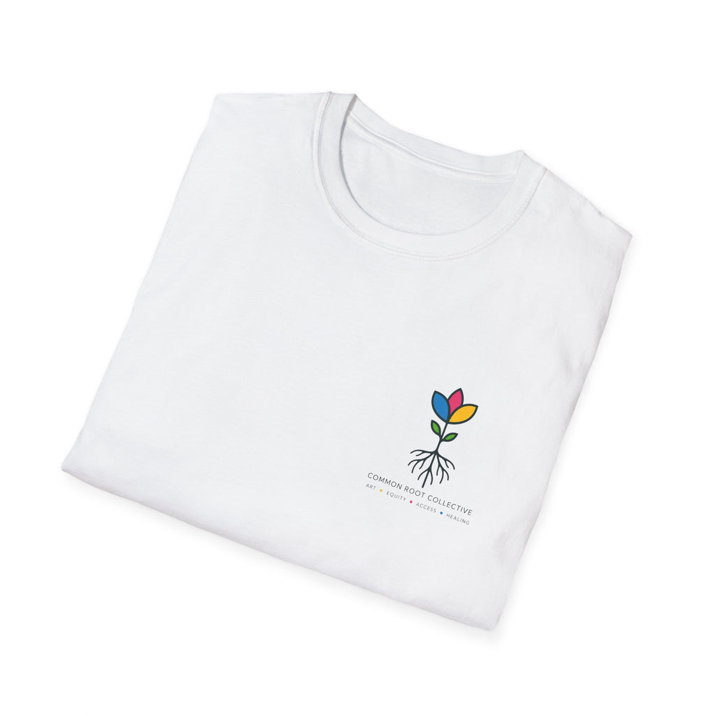 Root by Design T‑Shirt — Minimal Colorful Seedling Graphic