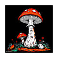 Gazing Through The Windows of The Past - Red Mixed Media Toadstool Illustration