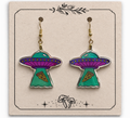 Take Me to Your Pizza Earring Set 🍕🛸