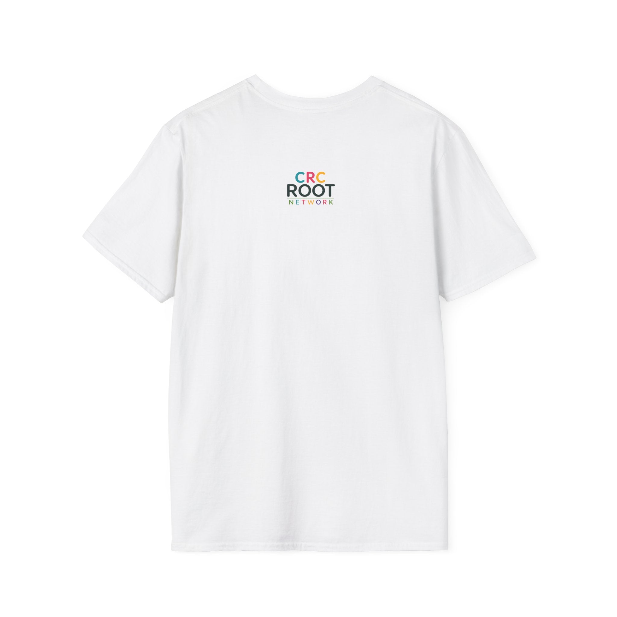 Root by Design T‑Shirt — Minimal Colorful Seedling Graphic