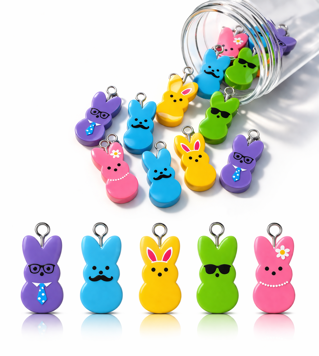 Peep Squad Earrings 🐰✨ Yellow/Multi-Charm