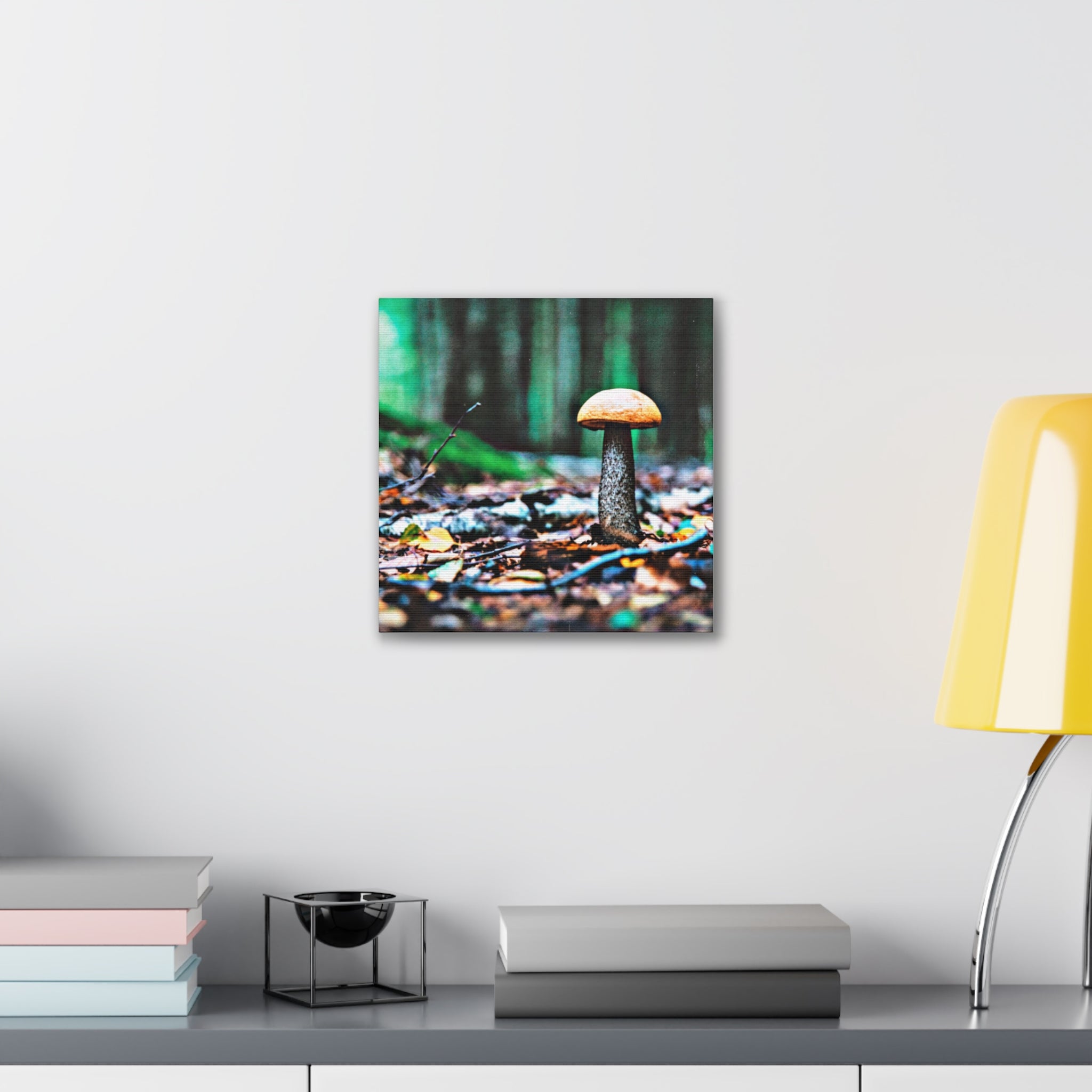 Birch Bolete Beauty — Stretched Canvas Nature Print