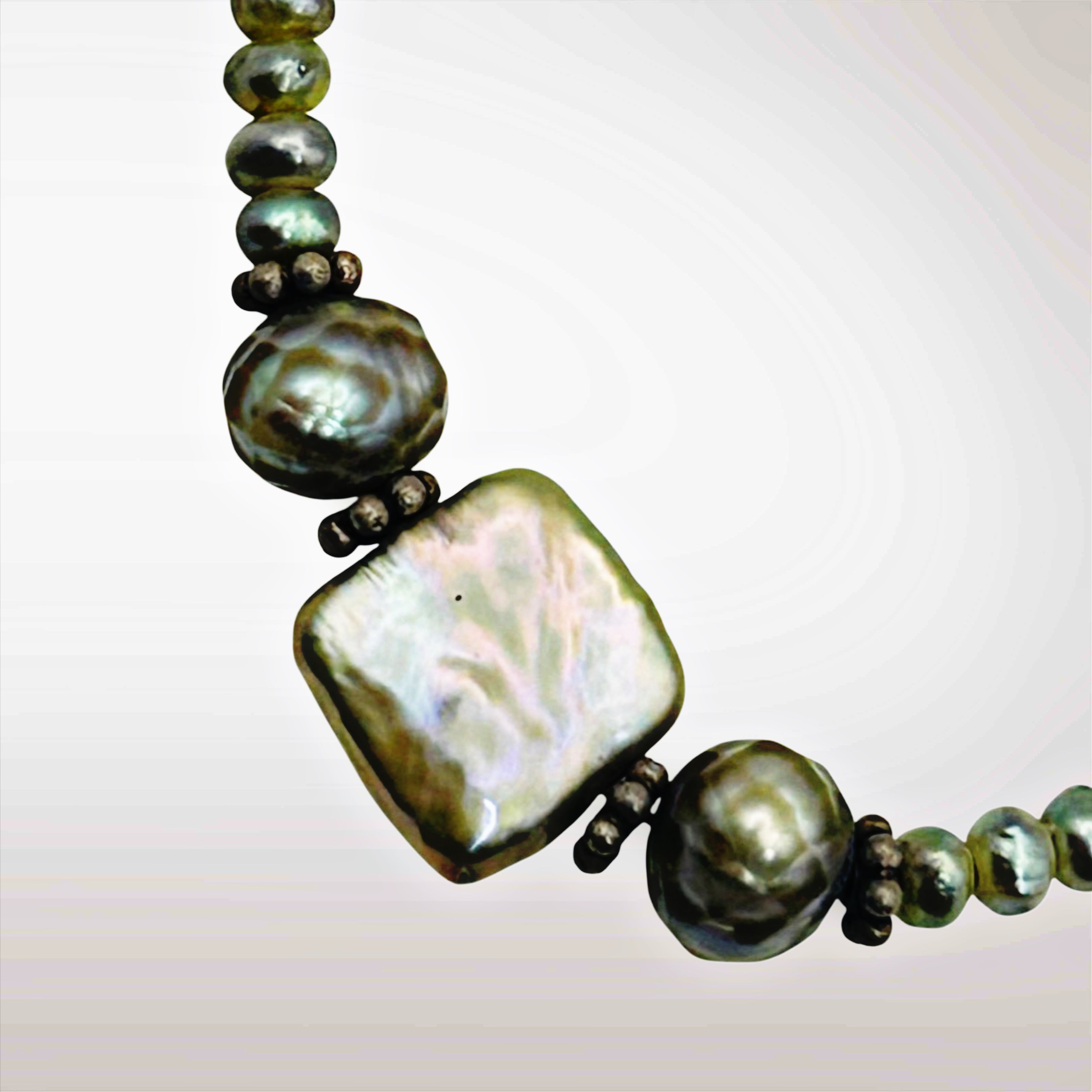Green Pearl Mixed Bracelet