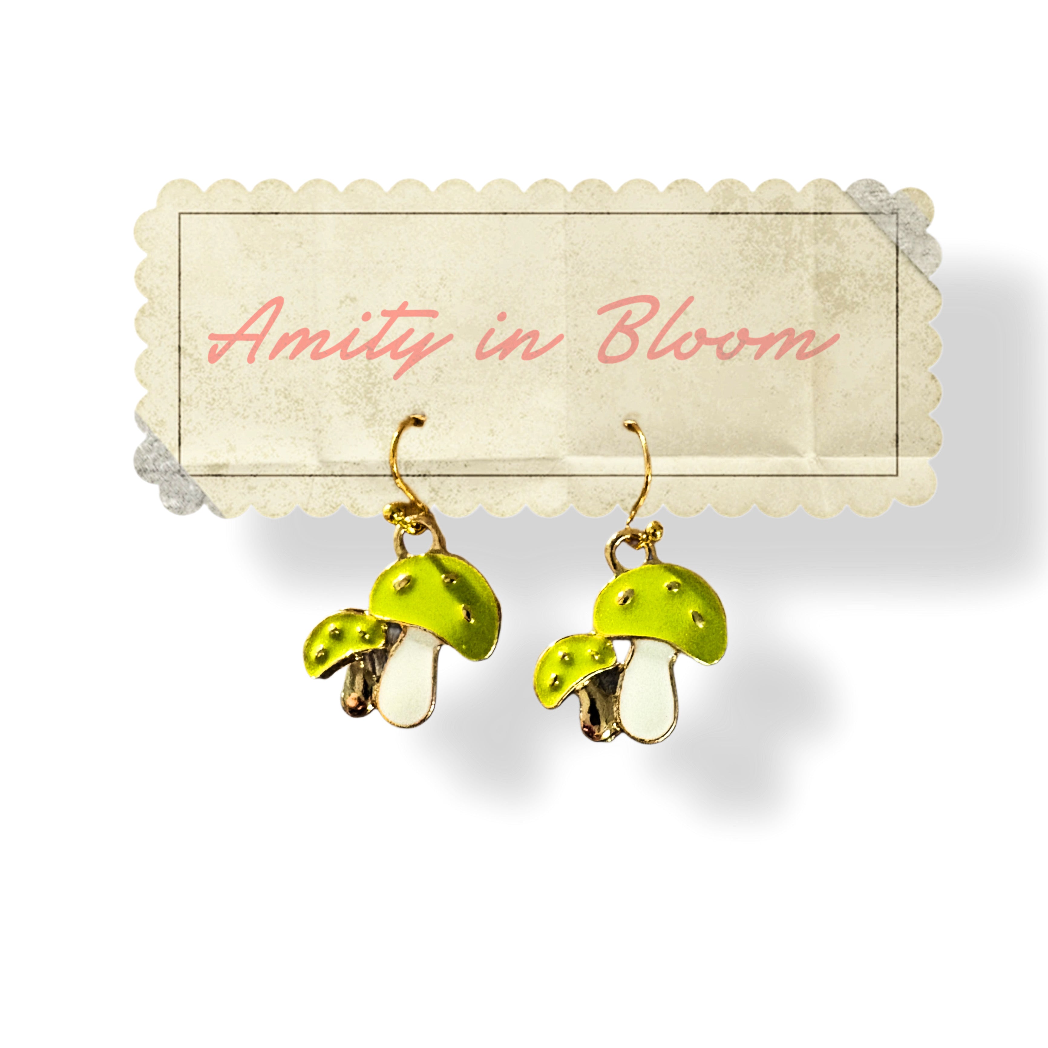 Shroomates Earrings - Kiwi