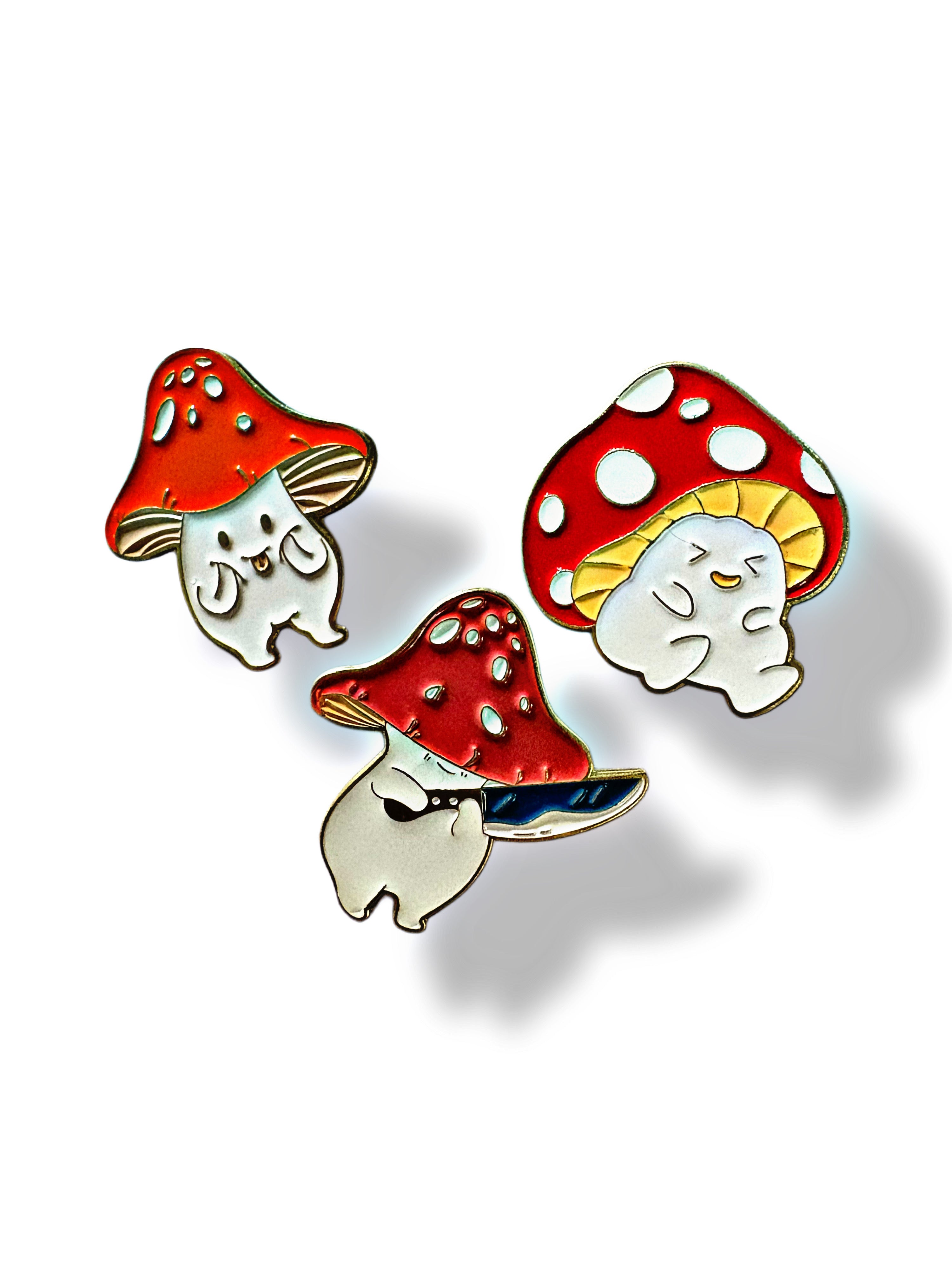 Many Moods Mush Enamel Pin Set