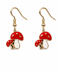 Shroomates Earrings - Red