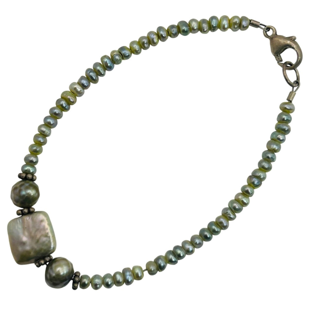 Green Pearl Mixed Bracelet