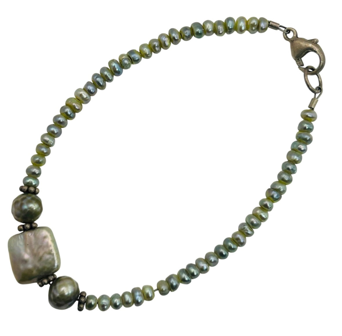 Green Pearl Mixed Bracelet