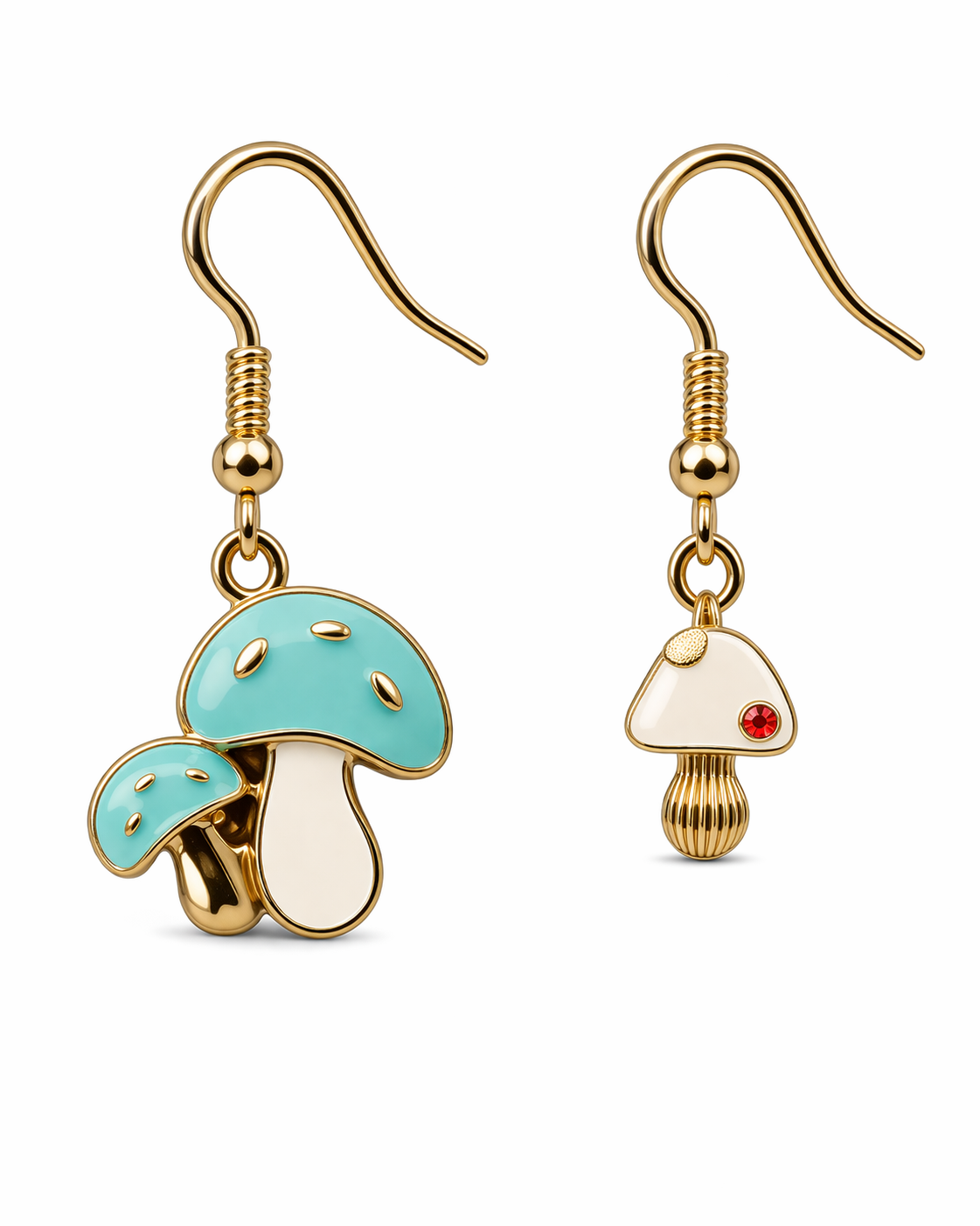 Shroomates & Friend Earrings - Red, White & Blue